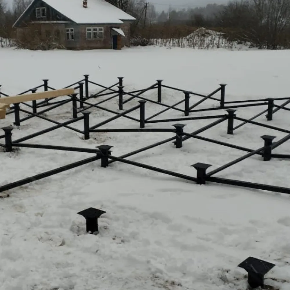 Монтаж фундамента под каркасный дом в Алеховщино